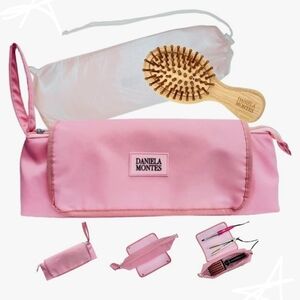 Daniela Montes Hair Tools Travel Bag w/ Heat Resist Mat for Flat Irons + Brush